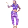 WIDMANN Déguisement Odalisque Violet (chemise, Pantalon, Ceinture, Coiffe Avec Voile)