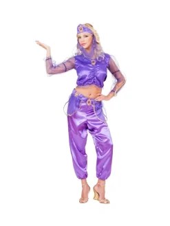 WIDMANN Déguisement Odalisque Violet (chemise, Pantalon, Ceinture, Coiffe Avec Voile)