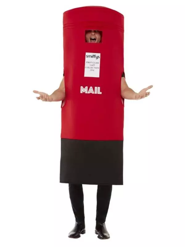 Smiffys Déguisement Original Boîte Aux Lettres, Rouge Homme