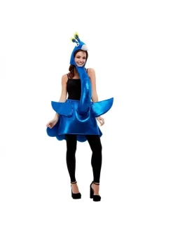 Smiffys Déguisement Paon DELUXE Bleu (tabard Et Capuche)