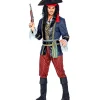 WIDMANN Déguisement Pirate Capitaine Homme (veste Avec Gilet, Chemise, Pantalon, Ceinture, Couvre Bottes, Chapeau)
