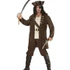 WIDMANN Déguisement Pirate Capitaine Homme (veste, Chemise, Pantalon, Ceinture, Chapeau)