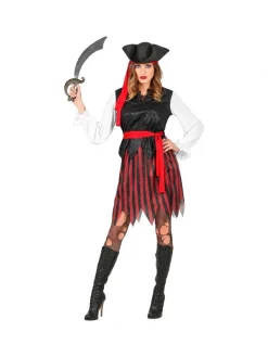 WIDMANN Déguisement Pirate Des Caraïbes Femme Avec Tricorne Et Bandeau - Du S Au XXXL