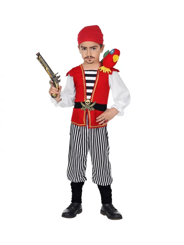 WIDMANN Déguisement Pirate Des Caraïbes Garçon Avec Perroquet – Image 2