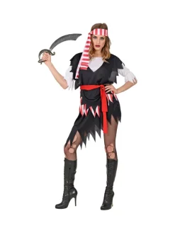 WIDMANN Déguisement Pirate Femme Du S Au XXL (robe, Ceinture, Bandeau)