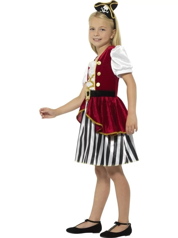 Smiffys Déguisement Pirate Fille (robe Et Serre-tête Tricorne) – Image 2