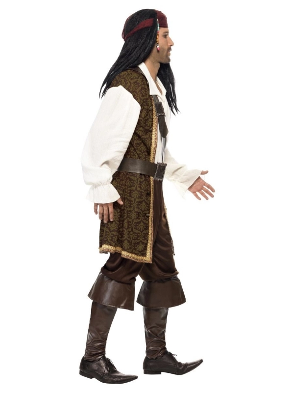 Smiffys DĂ©guisement Pirate Homme (veste, Pantacourt, Baudrier, Ceinture, Foulard) â Image 2