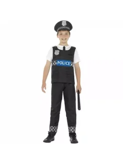 Smiffys Déguisement Policier Garçon (haut, Pantalon Et Casquette)