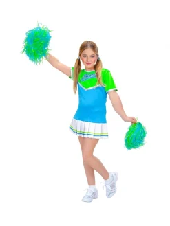WIDMANN Déguisement Pom Pom Girl Fille Rose Ou Bleu (robe & 2 Pompons)