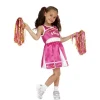 Smiffys Déguisement Pom-pom Girl Rose, Fille (robe Et Pom Pom)