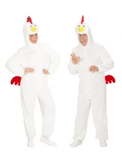 WIDMANN DĂ©guisement Poulet Adulte Avec CrĂȘte Et Queue Rouge