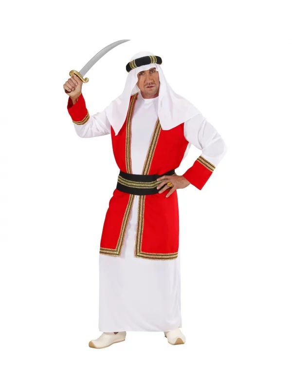 WIDMANN DĂ©guisement Prince Arabe Homme (tunique Avec Gilet, Ceinture, Keffieh) â Image 2