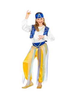 WIDMANN Déguisement Princesse Orientale (chemise, Gilet, Pantalon Avec Voiles, Ceinture, Coiffe)