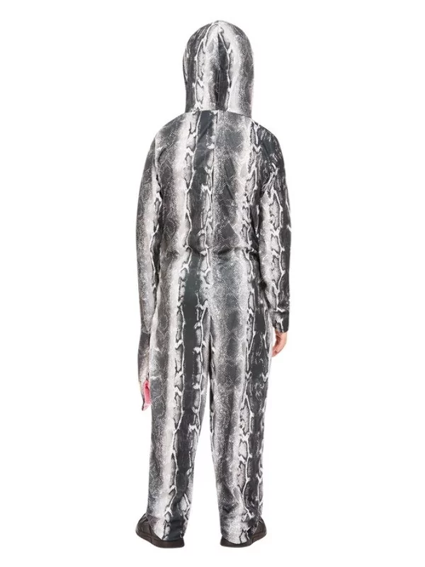 Smiffys Déguisement Serpent, Gris, Enfant (combinaison à Capuche) – Image 3