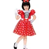 WIDMANN Déguisement Souris Fille Rouge (robe, Oreilles Avec Nœud) Du 1 Au 13 Ans