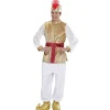WIDMANN Déguisement Sultan Blanc Et Or, Homme (tunique, Ceinture, Turban)