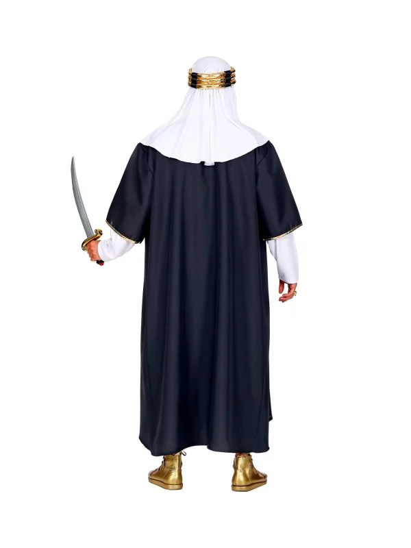 WIDMANN DĂ©guisement Sultan Homme Noir Et Blanc (robe Avec Manteau, Couvre-tete) â Image 4