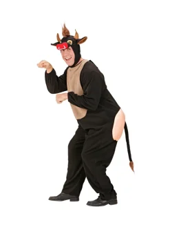 WIDMANN Déguisement Taureau Homme (combinaison Avec Derrière, Capuche/masque)