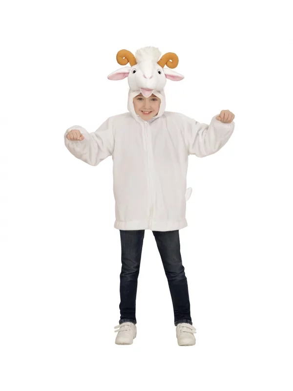 WIDMANN Déguisement Veste Peluche à Capuche Avec Tête D'agneau