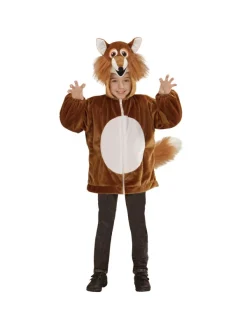 WIDMANN DĂ©guisement Veste Peluche Ă Capuche Avec TĂȘte De Lion