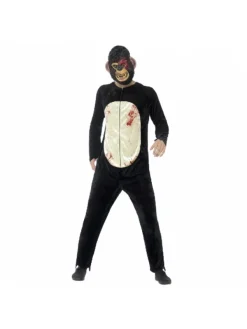 Smiffys Déguisement Zombie Singe Luxe Adulte (combinaison, Masque EVA)