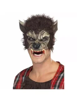 Smiffys Demi-Masque Loup Garou Avec Fourrure