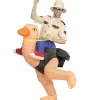 WIDMANN Explorateur Porté Par Une Autruche (costume Gonflable, Chapeau)