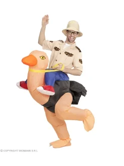 WIDMANN Explorateur Porté Par Une Autruche (costume Gonflable, Chapeau)