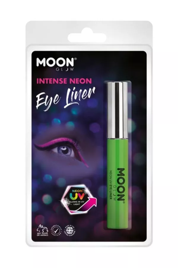 Smiffys Eye-Liner UV Néon Vert Intense - Moon Glow – Image 3