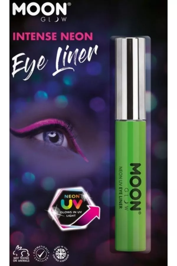 Smiffys Eye-Liner UV Néon Vert Intense - Moon Glow