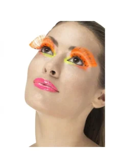 Smiffys Faux Cils Orange à Pois