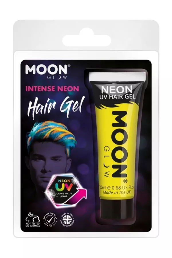 Smiffys Gel UV Néon Jaune Intense – Moon Glow – Image 4