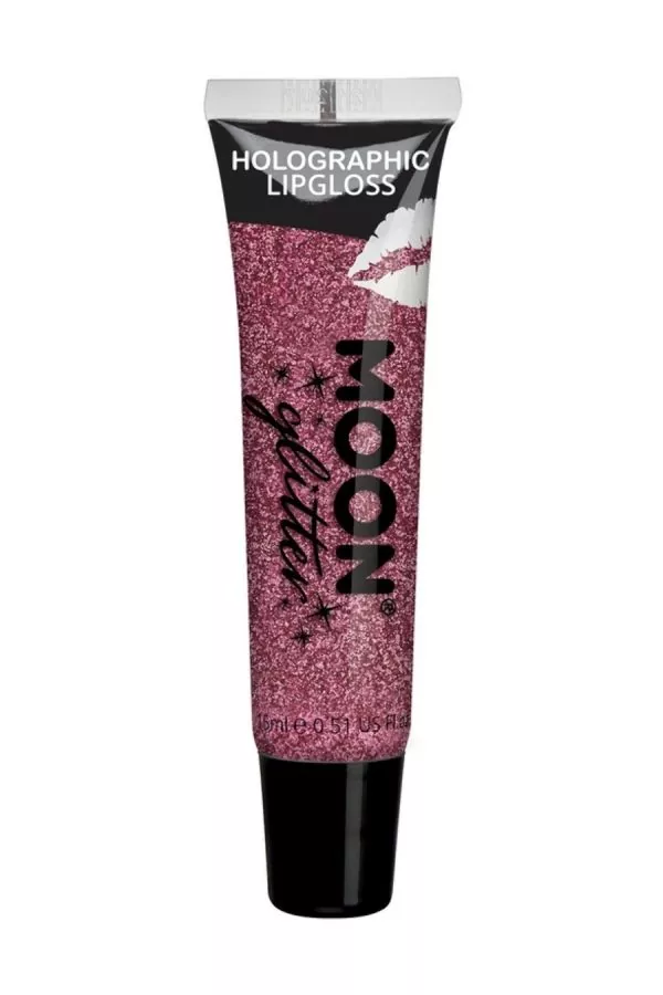 Smiffys Gloss Holographique Rose Foncé Moon Glitter - 15 Ml – Image 2