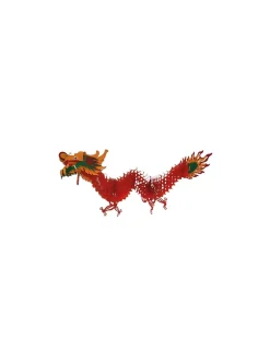 ESPA - Funny Fashion Guirlande Chinoise, Dragon Rouge - 2m