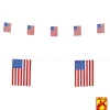 WIDMANN Guirlande Drapeaux USA 6 M En Papier Ignifugé