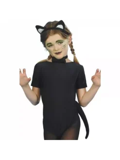 Smiffys Kit Chat Enfant Noir Et Blanc (oreilles, Queue Et Noeud Papillon)