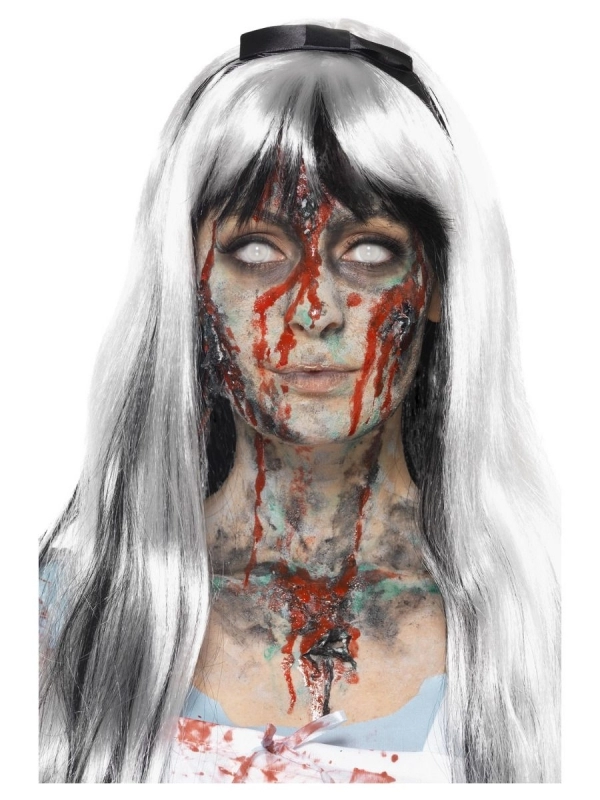 Smiffys Kit De Latex Liquide Zombie, Multicolore (4 Pots De Maquillage, 4 Applicateurs Et 4 éponge)