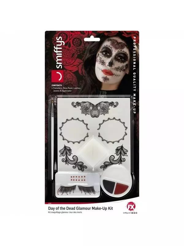 Smiffys Kit De Maquillage Glamour Jour Des Morts – Image 2