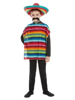 Smiffys Kit Enfant Mexicain (poncho Et Sombrero)