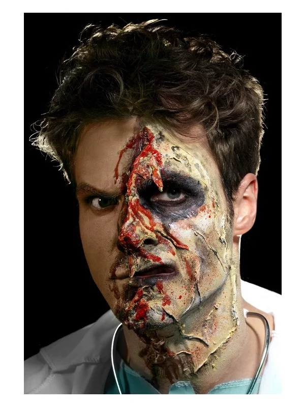 Smiffys Kit Latex Liquide Zombie (maquillage 4 Couleurs Et éponges, 4 X 29,57 Ml) – Image 4