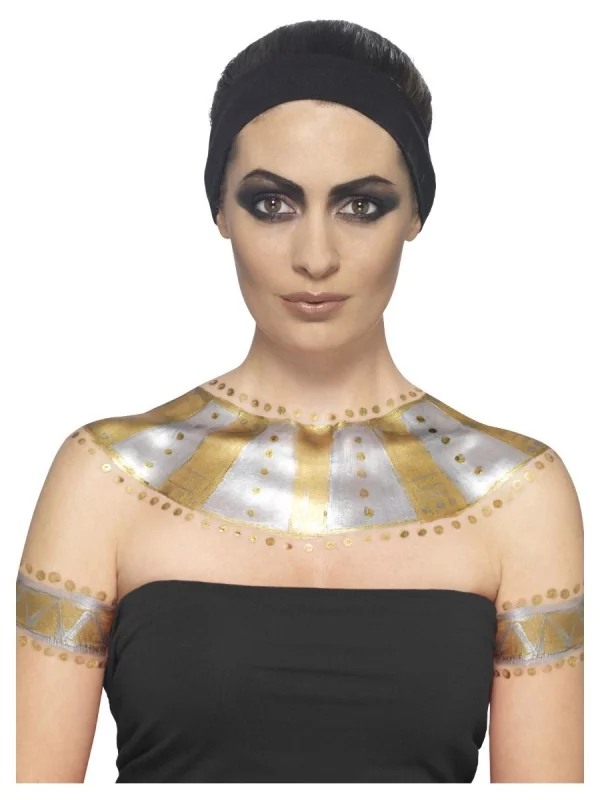 Smiffys Kit Latex Métallique Or Et Argent (1 X29,57 Ml, Maquillage Or Et Argent, 2 éponges) – Image 10