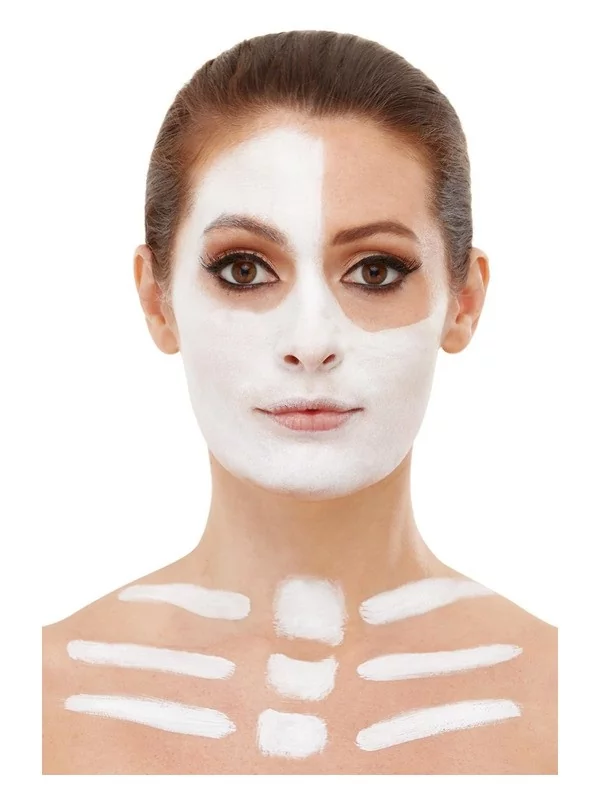 Smiffys Kit Maquillage Squelette, Aqua, Noir Et Blanc (Maquillage, Crayon, Sang Et éponge) – Image 5