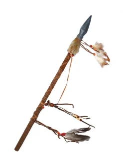 Lance Indienne 60 Cm Avec Perles Et Plumes