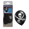 ESPA - Funny Fashion Lot De 12 Ballons Pirate Noir Et Blanc - 25,5 Cm
