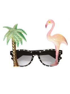 WIDMANN Lunettes Fantaisies Tropicales Avec Flamand Rose Et Palmier