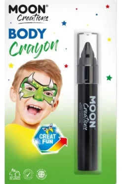 Smiffys Maquillage Body Painting Moon Crayon Noir, 3,5g