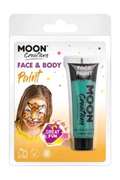 Smiffys Maquillage Moon Créations, Visage Corps Bleu Turquoise, 12ml