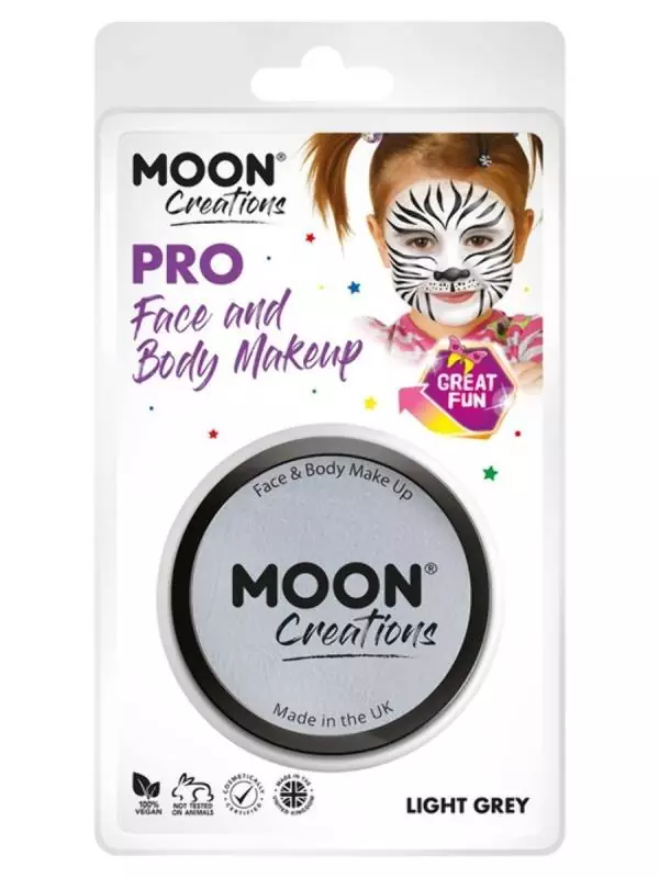 Smiffys Maquillage Pro Visage Gris Clair - Cosmic Moon – Image 2