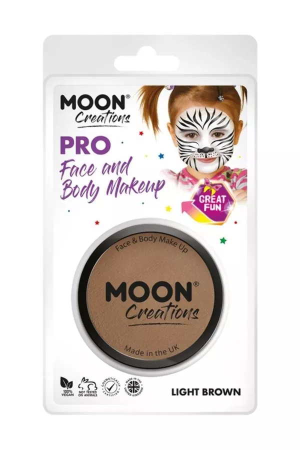Smiffys Maquillage Pro Visage Marron Clair - Cosmic Moon – Image 2