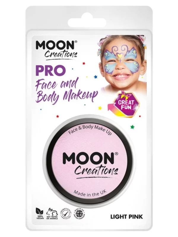 Smiffys Maquillage Pro Visage Rose Clair - Cosmic Moon – Image 2